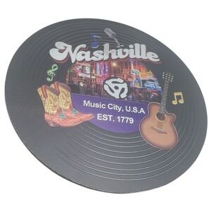 Nashville Souvenir Fridge Magnet Music City USA 1779 Travel Tourist Gift Novelty